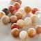 Orange & Pink Sunstone Round Beads, 8mm by Bead Landing™